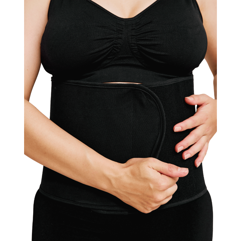 Carriwell Organic Mavebånd Belly Binder Black - S/M (1 stk)