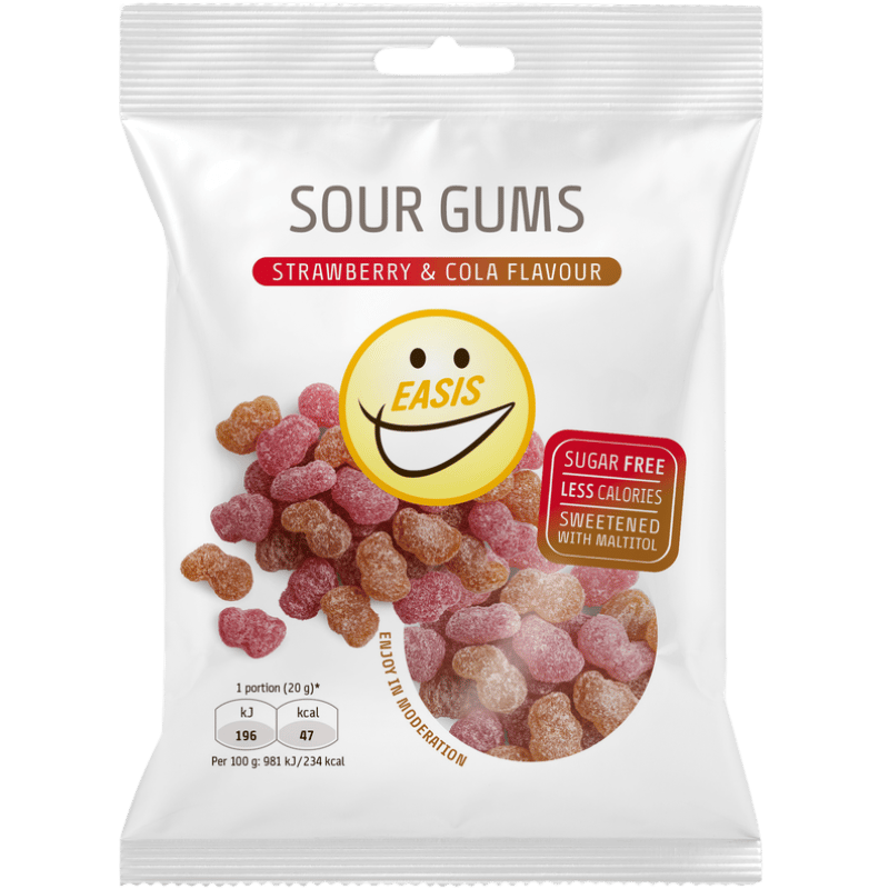 EASIS Sour Gums Strawberry & Cola (70 g)