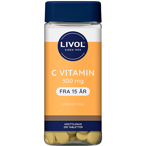 Livol C-vitamin 500 mg Syreneutral (230 tabl)