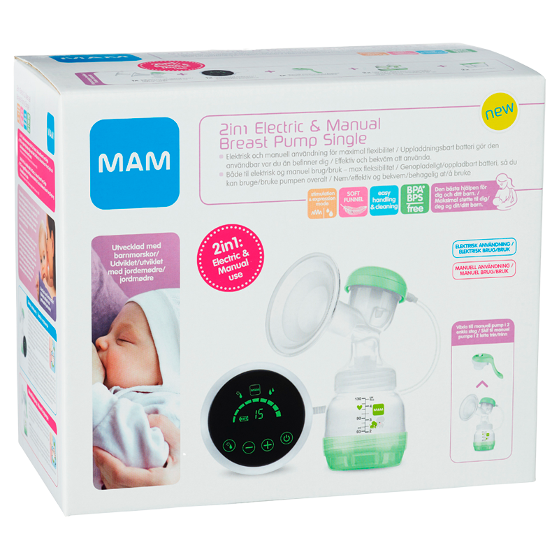 MAM Breast Pump Electric 2-in-1 (1 stk)