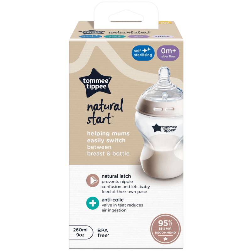 Tommee Tippee Natural Start Sutteflaske Slow Flow 260 ml (1 stk)