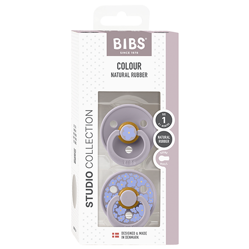 Bibs Pacifier Studio Colour Jasmine Latex Size 1 Fossil Grey Mix (2 stk)