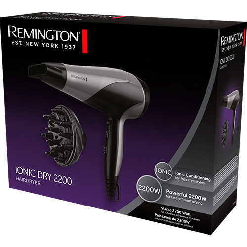 Remington Ionic Dry 2200 Føntørrer - Sort (1 stk)