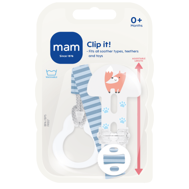 MAM Clip it! Blue (1 stk)