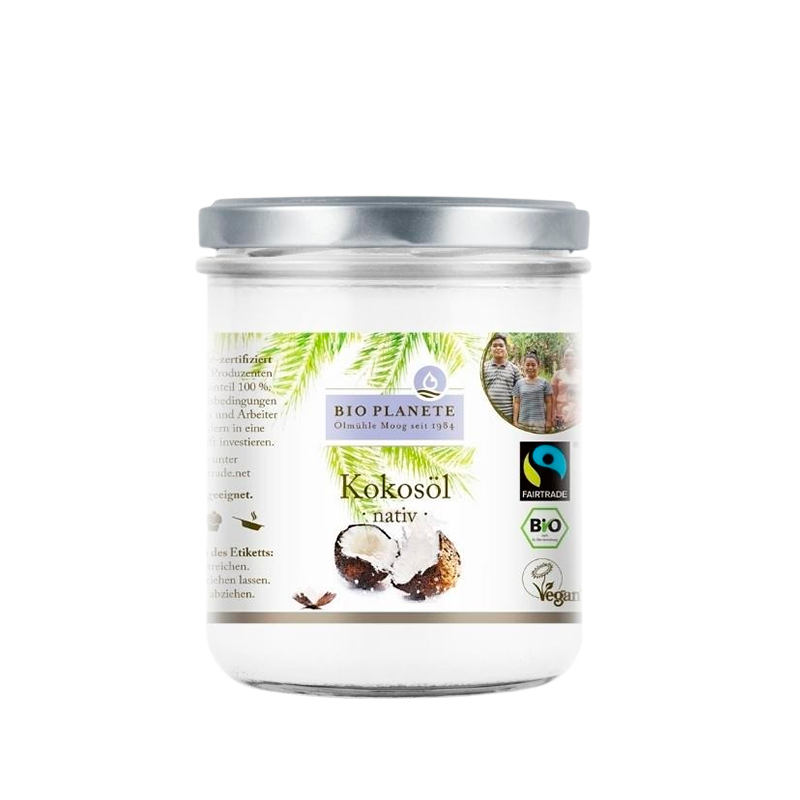 Bio Planete Økologisk Koldpresset Jomfru Kokosolie (400 ml)