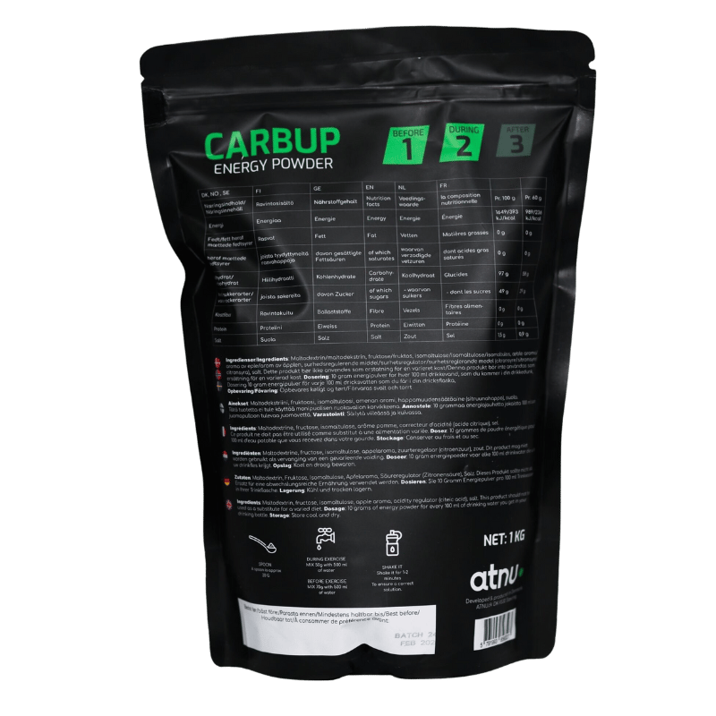 ATNU Carbup Energy Powder Apple (1000 g)