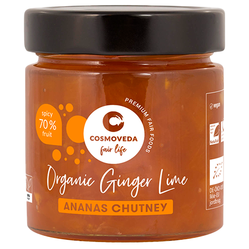 Cosmoveda Ingefær Lime Chutney Ø (225 g)