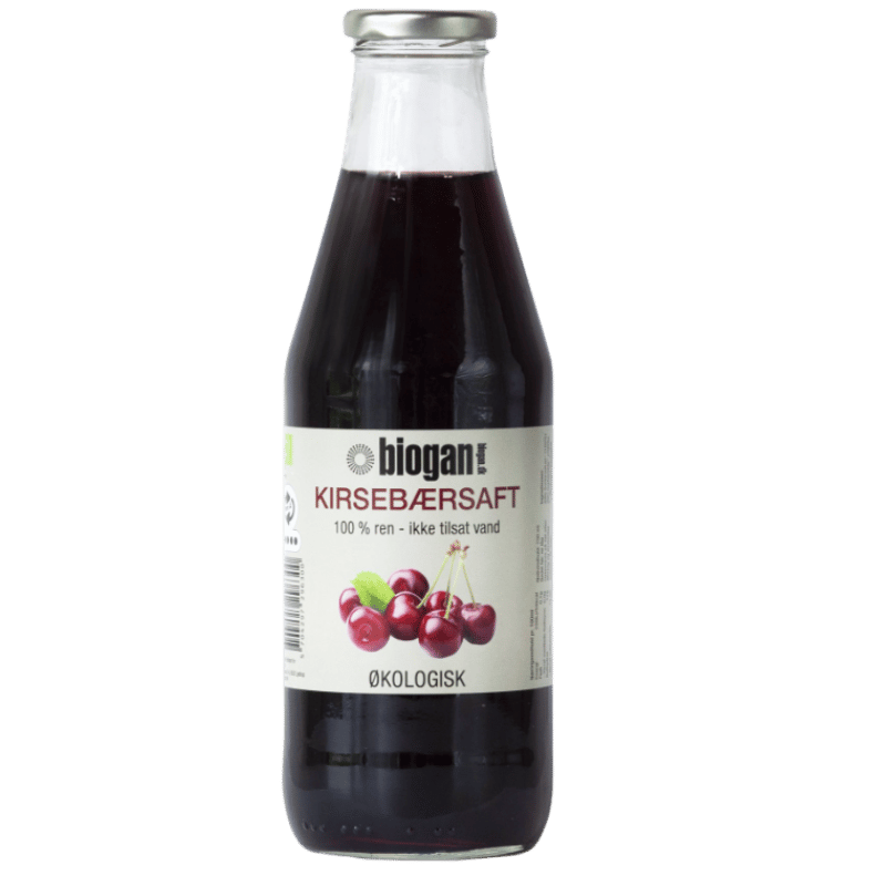 Biogan Kirsebærsaft 100% rensaft Ø (750 ml)