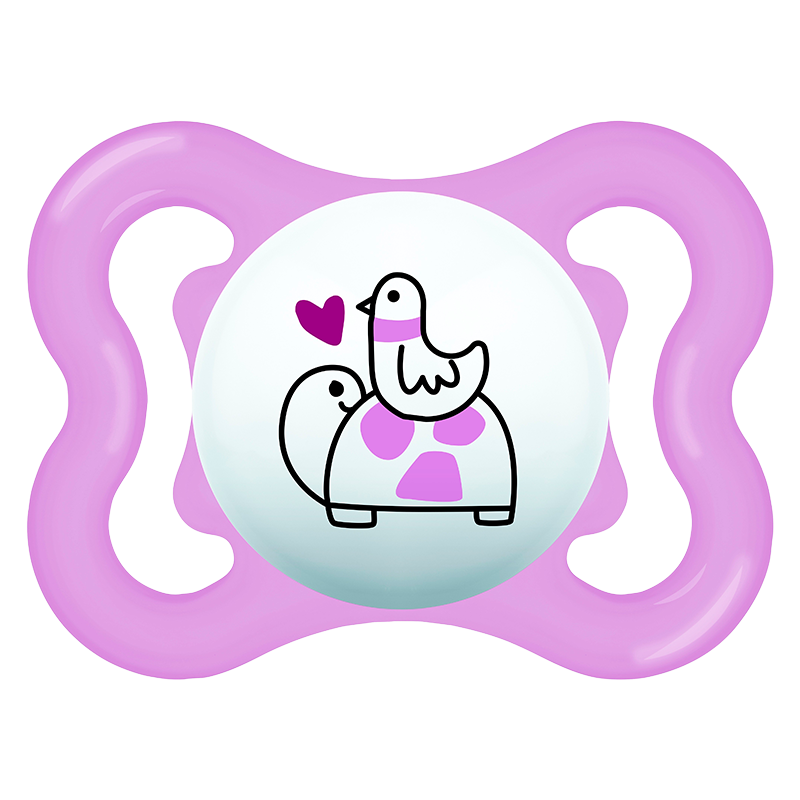 MAM Sut Supreme 0-6M Silicone Pink (1 stk)