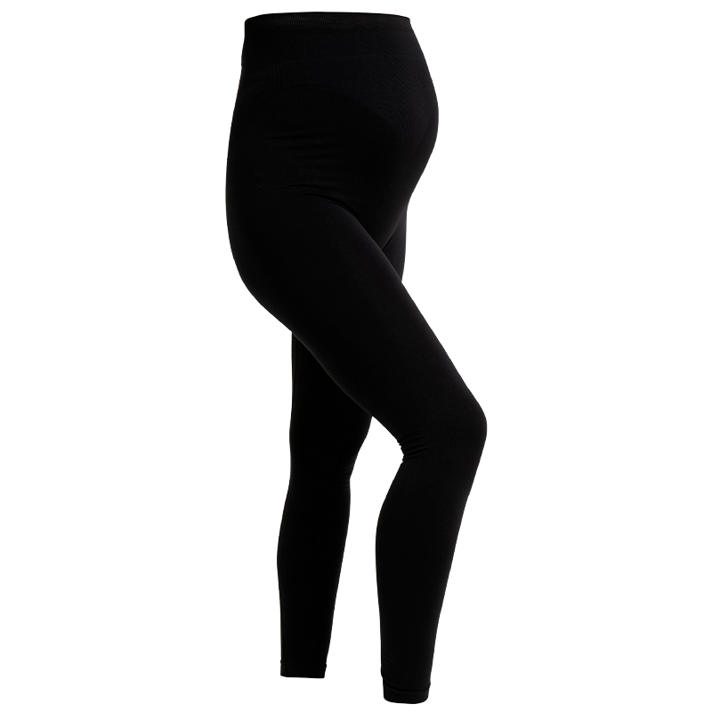 Carriwell Seamless Graviditets Leggings Med Støtte Sort - Large (1 stk)