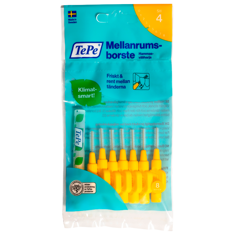 TePe Mellemrumsbørste Gul (8 stk)