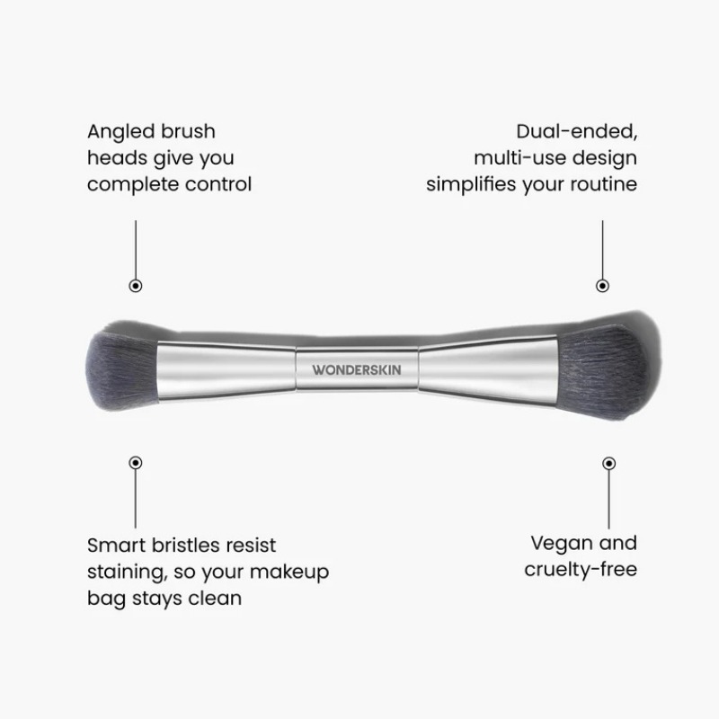 Wonderskin Dual-Ended Brush & Contour Brush (1 stk)