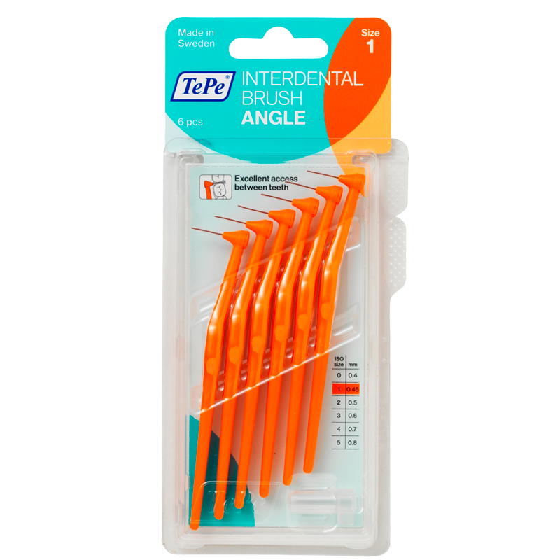 TePe Mellemrumsbørste Angle Orange (6 stk)