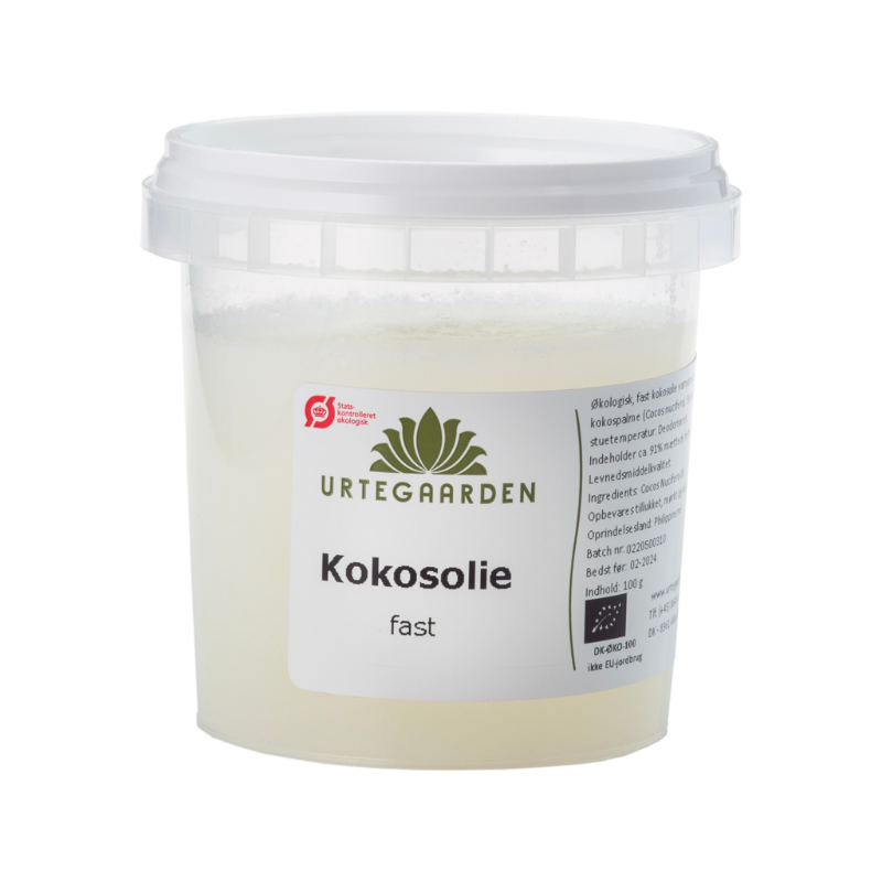 Urtegaarden Fast Kokosolie Ø (100 g)