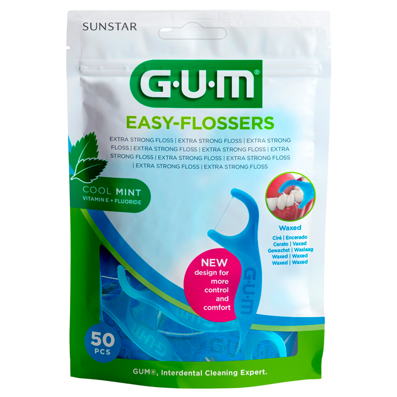 GUM Tandtråd M. Tandstik Easy Flossers (50 stk)