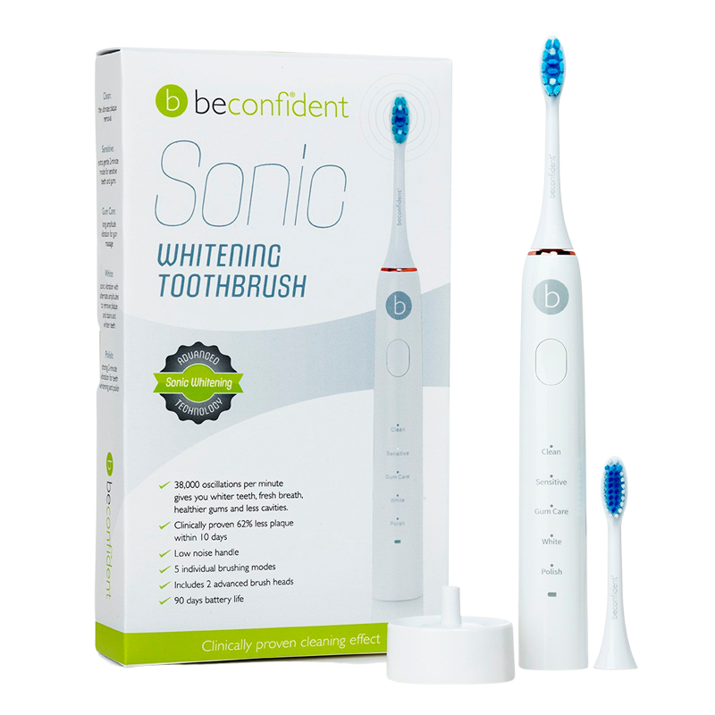 Beconfident Sonic Electric Whitening Toothbrush White/Rose Gold (1 stk)