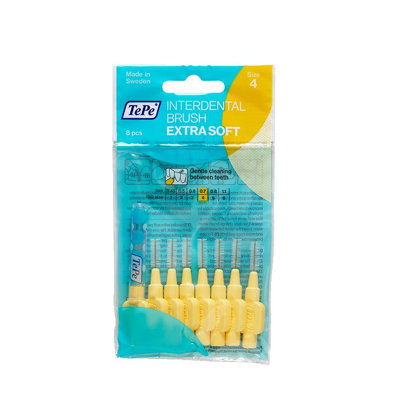 TePe Mellemrumsbørste Extra Soft Gul (8 stk)