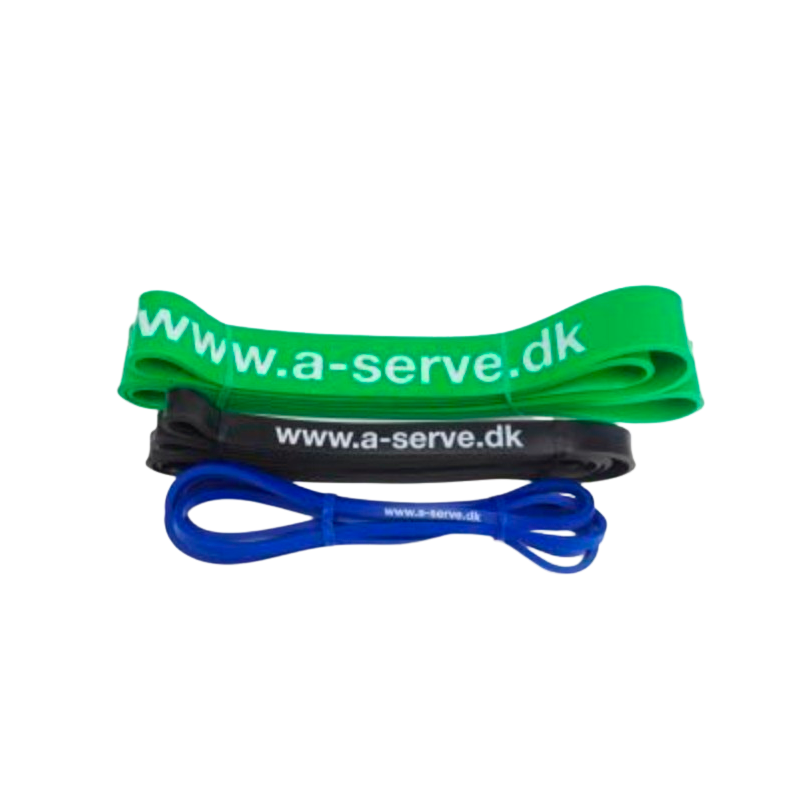 Aserve Power Fitness Elastik Medium Sort (1 stk)