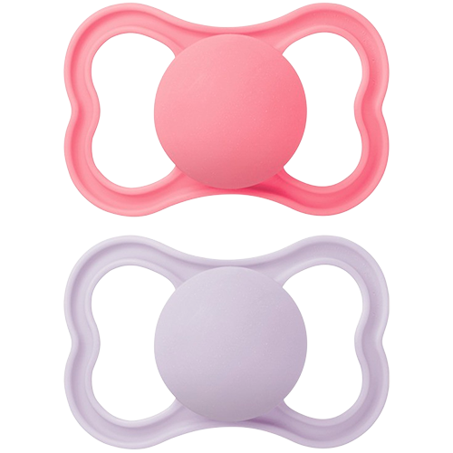 MAM Air Sut Silicone Pink 6-16M (2 stk)