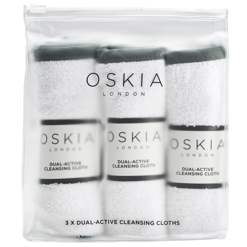 Oskia Dual Active Cleansing Cloths (3 stk)