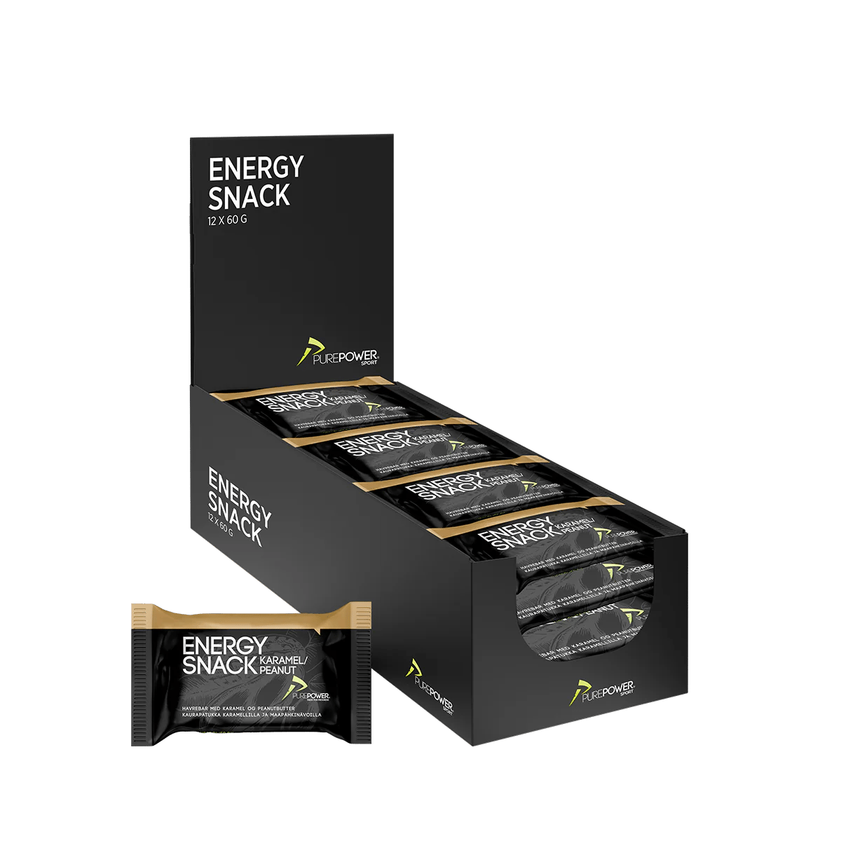 PurePower Energy Snack Karamel/Peanut (12x60 g)
