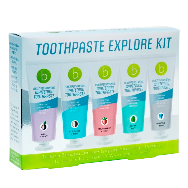 Beconfident Multifunctional Whitening Toothpaste Explore Kit 5 Flavours (5 x 75 ml)