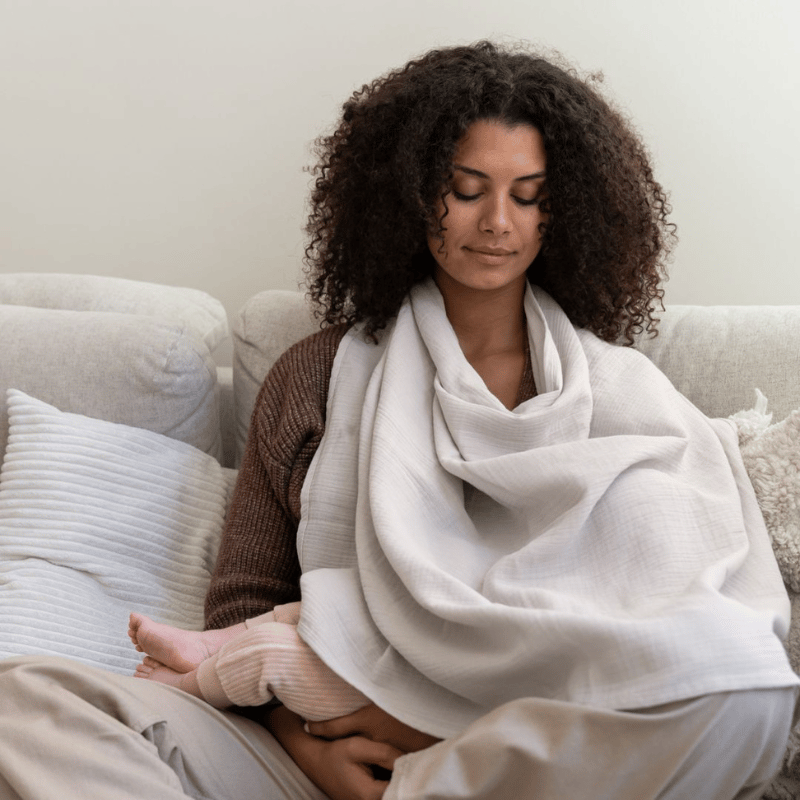 Doomoo Amme/Nussetæppe Med Bidering Quilt Beige (1 stk)
