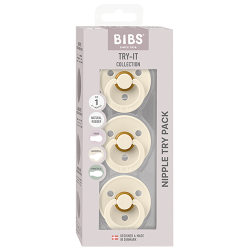 Bibs Pacifiers Try-It Colour Size 1 (3 stk)