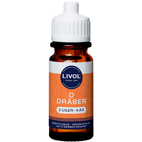Livol D3 Dråber 2 Uger-4 År (10 ml)