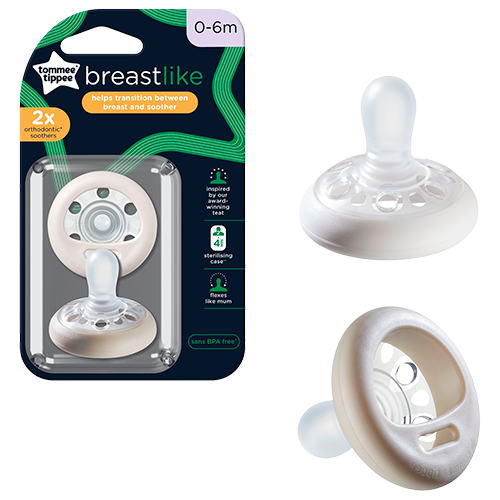 Tommee Tippee Breast Like Sutter 0-6 Mdr. (2 stk)