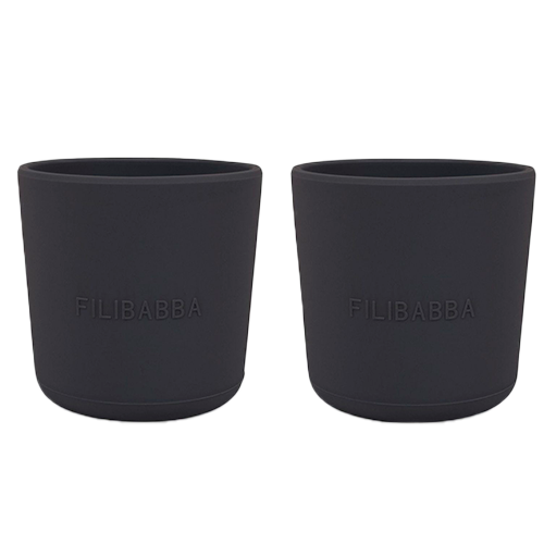 Filibabba Silikone Kop Stone Grey (2 stk)