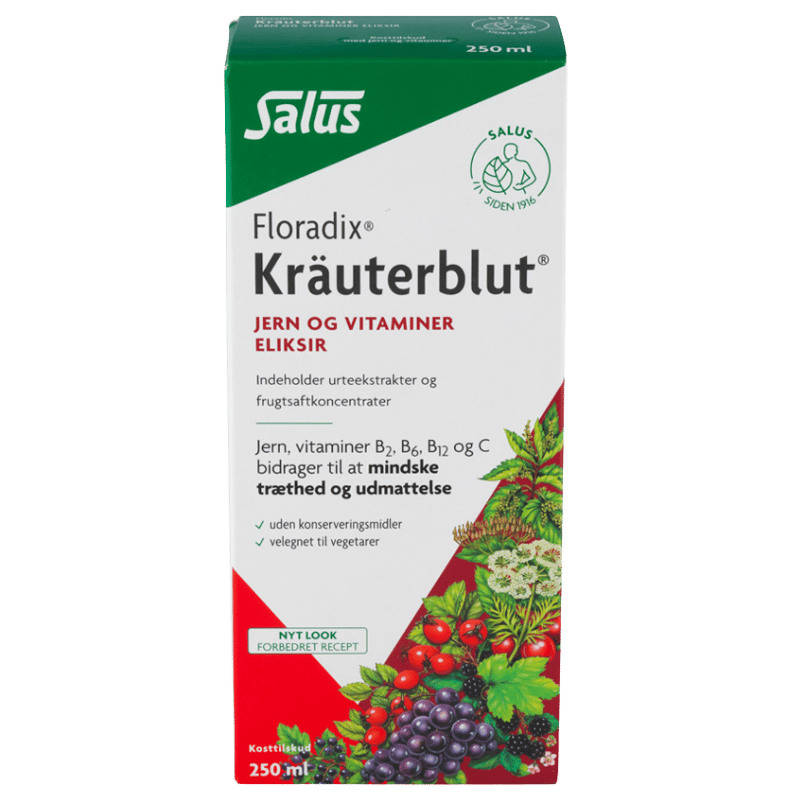 Floradix Kraüterblut Jern og vitaminer (250 ml)