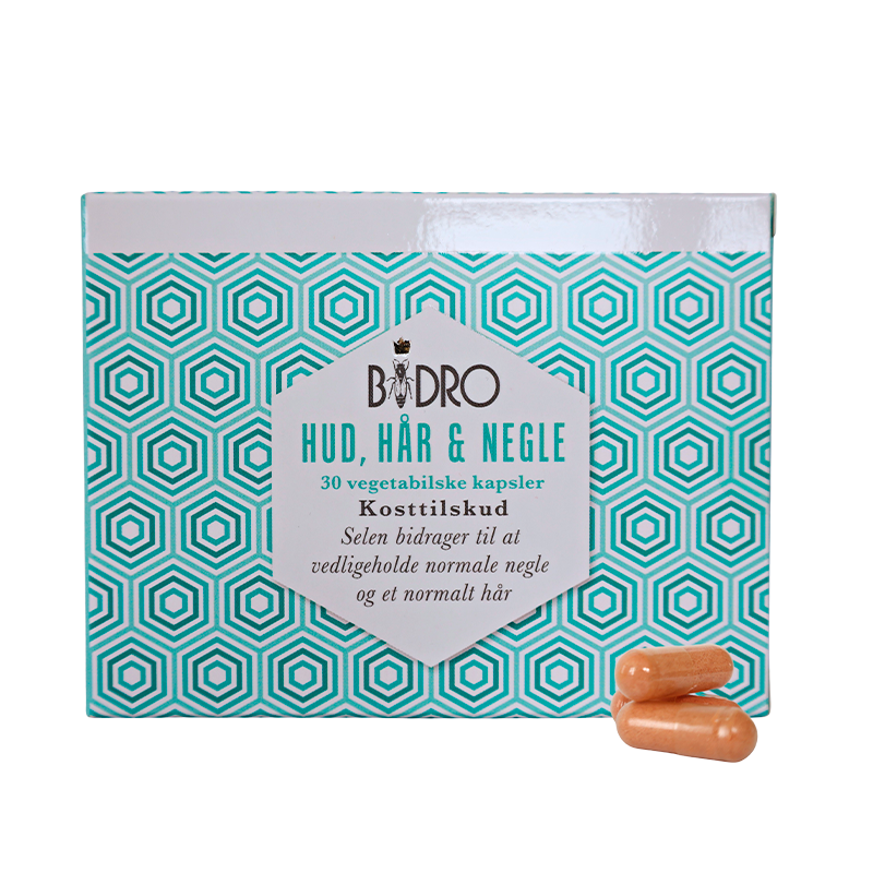 Bidro Hud, Hår & Negle Vegetabilske (30 kapsler)