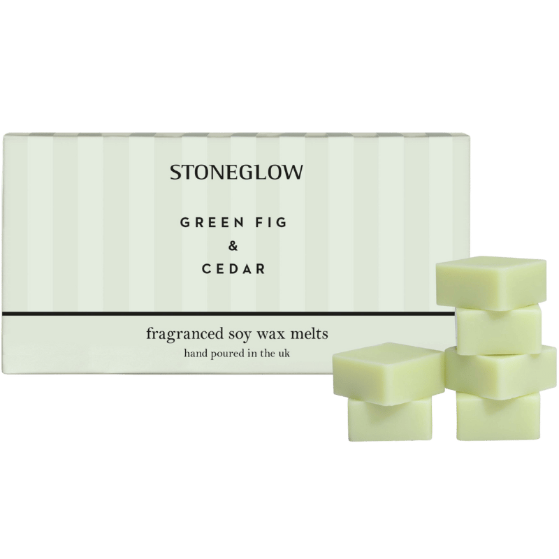Ambience Stoneglow Vegansk Soja Duftvoks Grøn Figen & Cedertræ (16 stk)