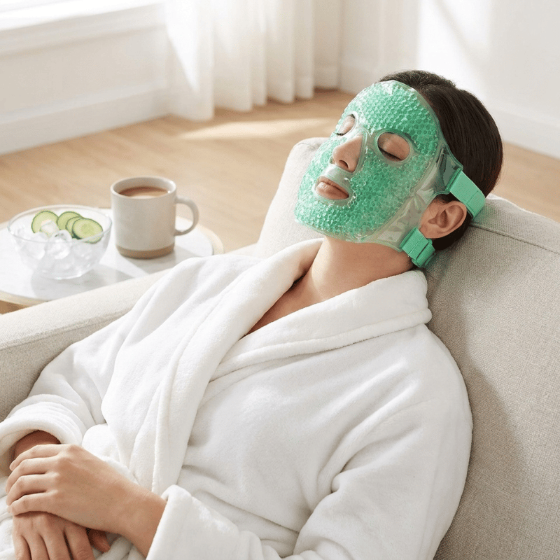 UNIQ Spa Gel Ansigtsmaske Hot & Cold Mint Green (1 stk)
