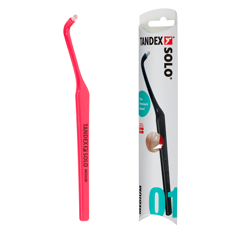 TANDEX Solo 01 Medium Tandbørste Ass. Farve 1 stk