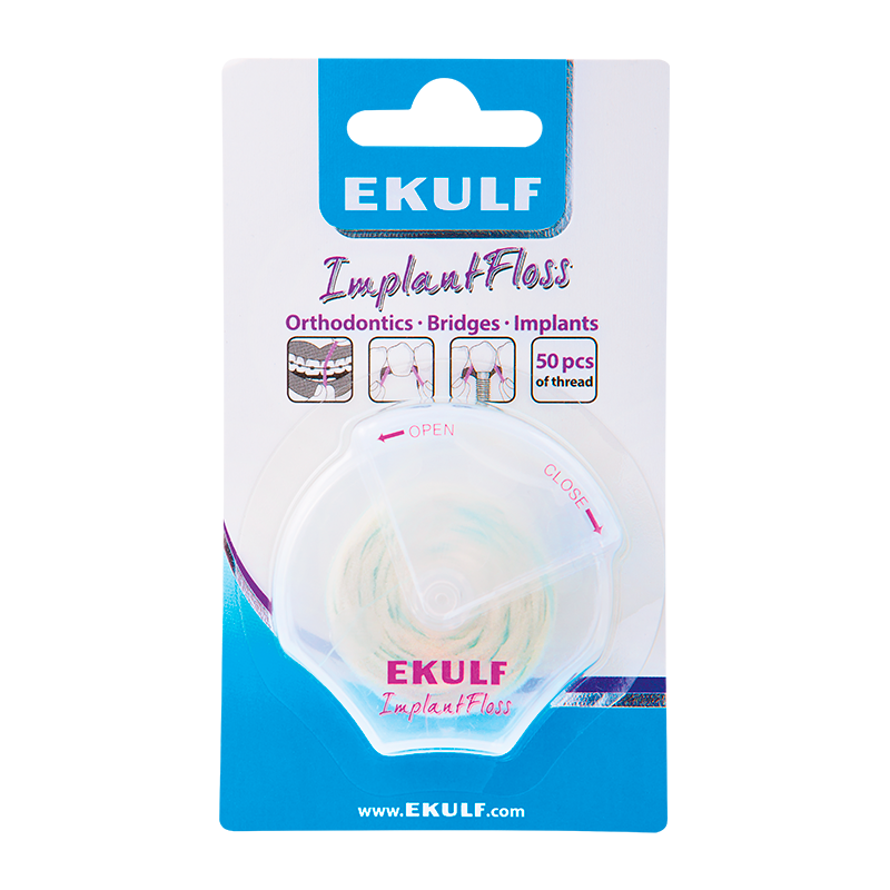 Ekulf Implant Floss Tandtråd (50 stk)
