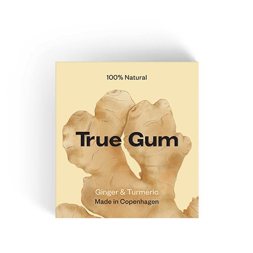 True Gum Tyggegummi Ginger & Turmeric (21 g)