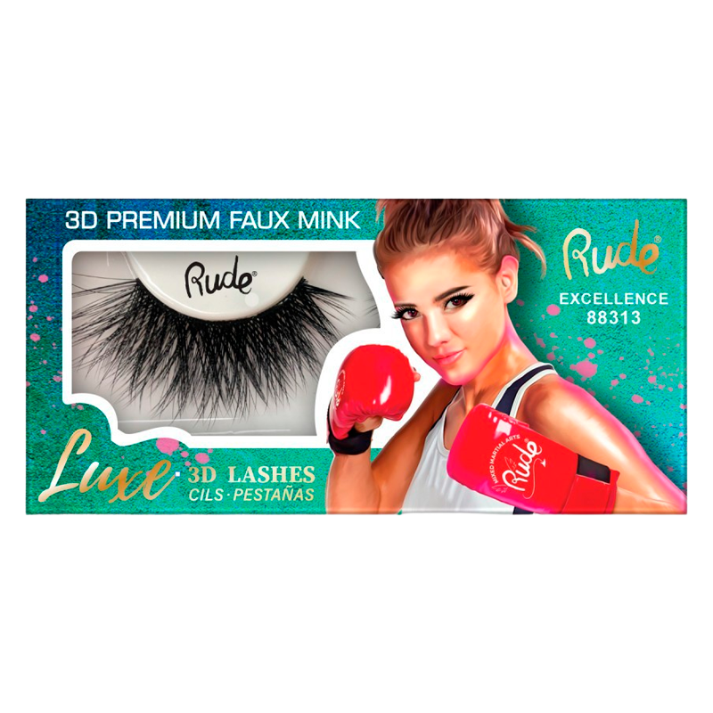 RUDE Cosmetics Luxe 3D Lashes Premium Faux Mink Excellence (1 stk)