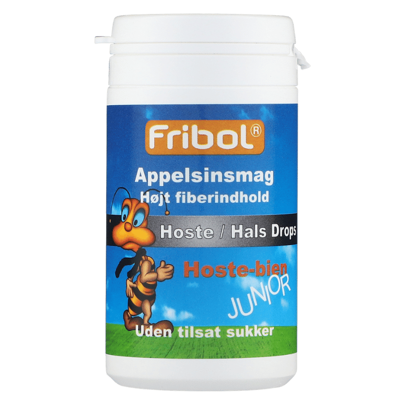Fribol Hoste/Hals Drops Appelsin (Junior) (60 g)