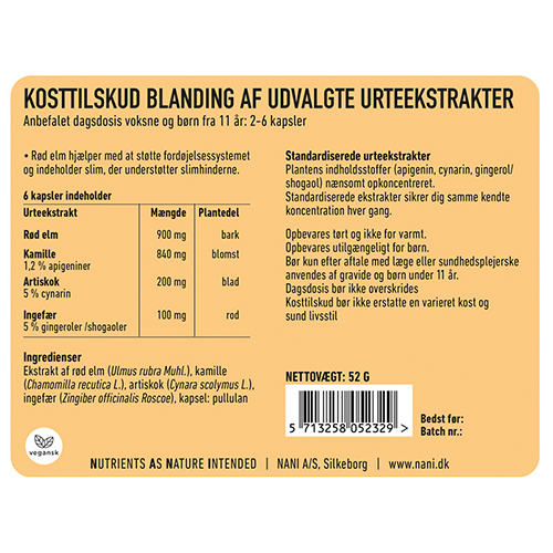 Nani Fordøjelse (120 kaps)
