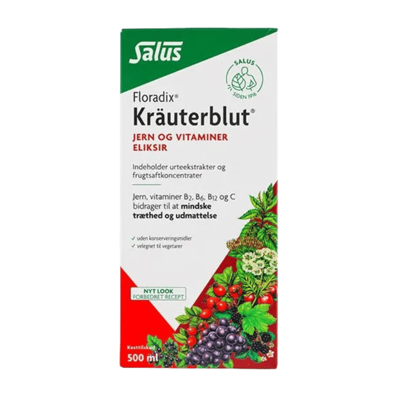 Salus Floradix Kräuterblut Urte-Jern Mikstur (500 ml)