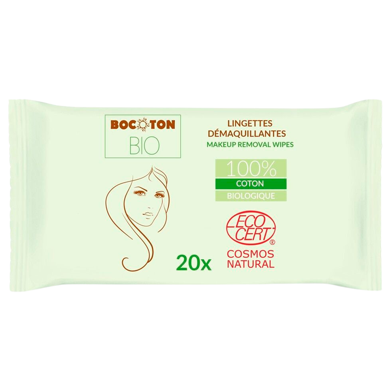 Bocoton Make-Up Removal Wipes Ø (20 stk)