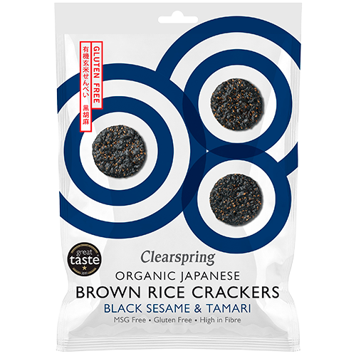 Clearspring Rice Cracker Black Sesame Ø (40 g)