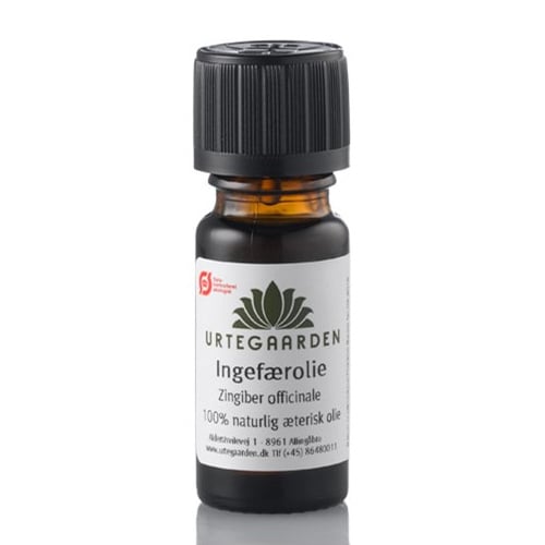 Urtegaarden Ingefærolie Æterisk Ø (10 ml)