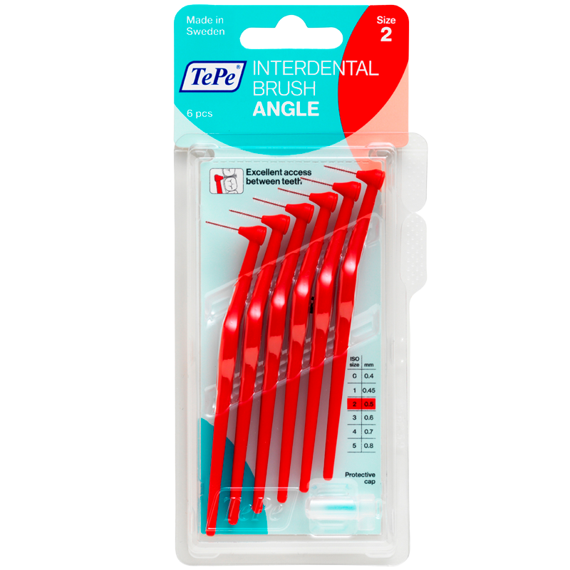 TePe Mellemrumsbørste Angle Rød (6 stk)