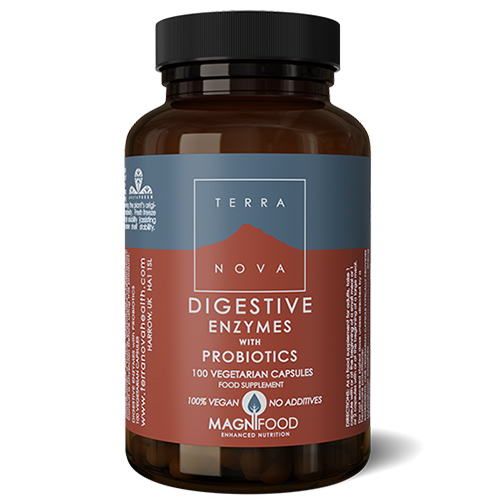 Terranova Digestive Enzymes m. Probiotics (50 kap)