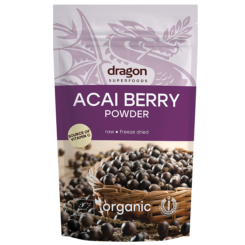 Acai bær pulver Ø - Dragon Superfoods