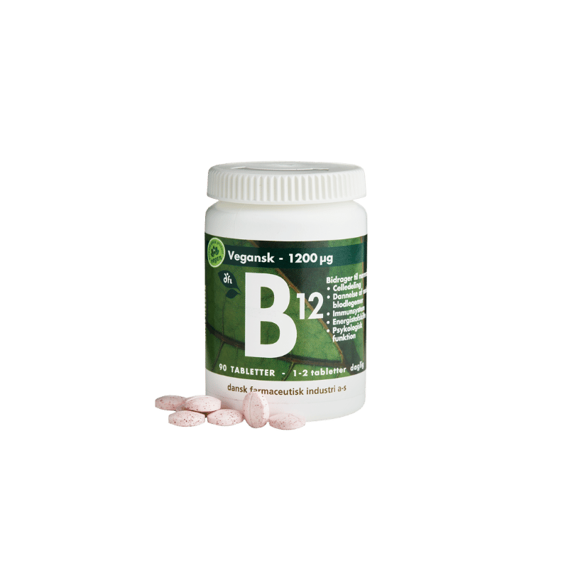 Grønne Vitaminer B12 1200mcg Vegansk (90 tabl)