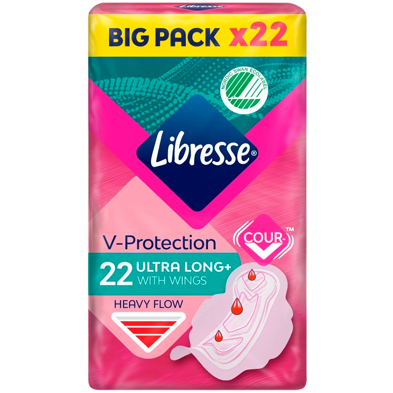 Libresse Ultra Long Wing Big Pack (22 stk)